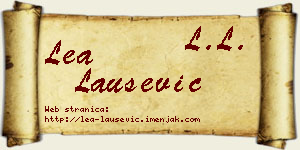 Lea Laušević vizit kartica